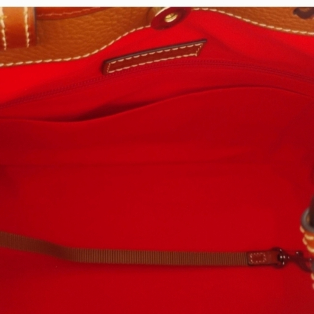 Dooney&burke Tan Leather Tote Bag - Picture 5 of 6